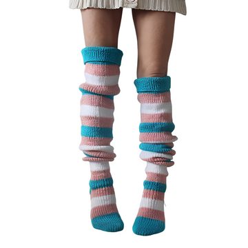 Rhianna - Schicke gestreifte lange Damensocken