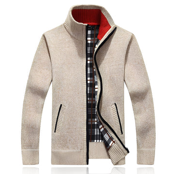 Shaw - Klassische Herrenstrickjacke mit Futter
