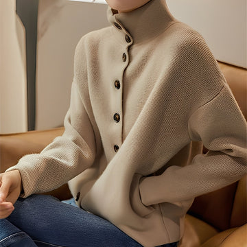 Evelynn - Schicker Damenpullover mit hohem Kragen