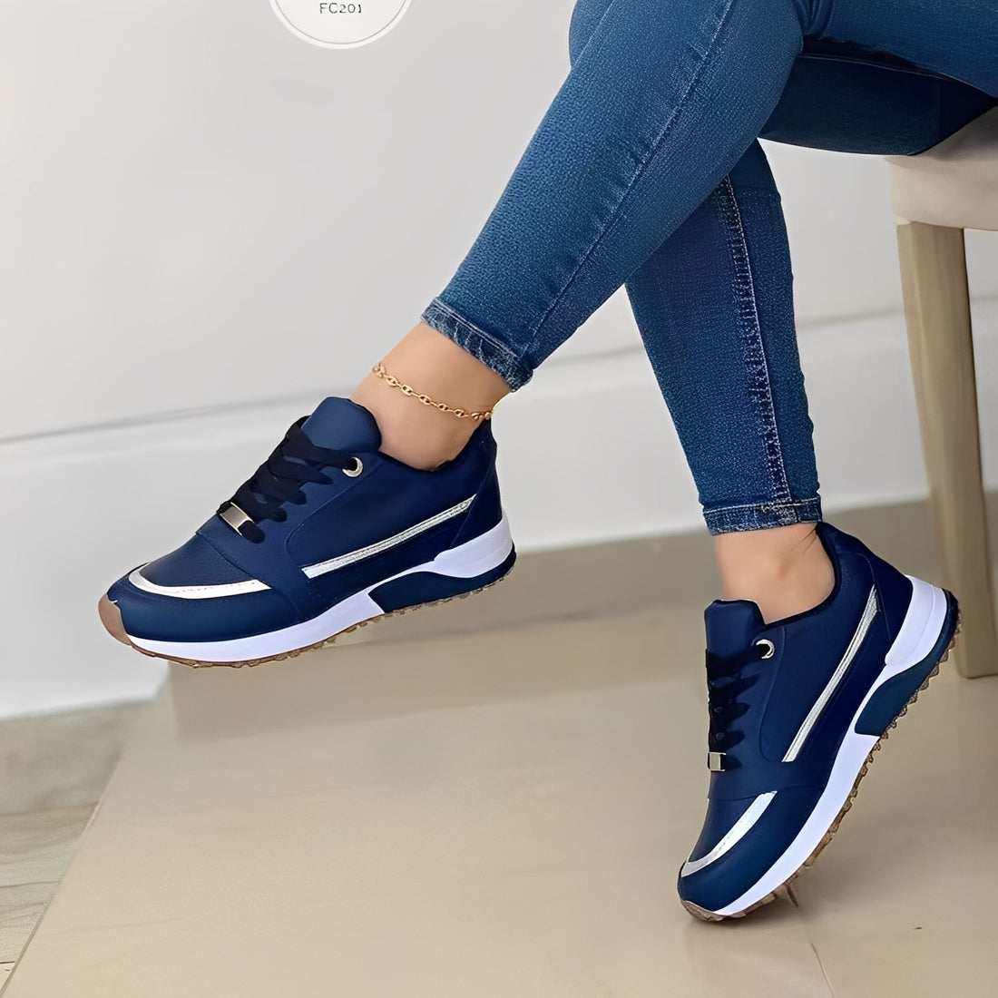 Xanthia - Modische flache Damen-Sneaker