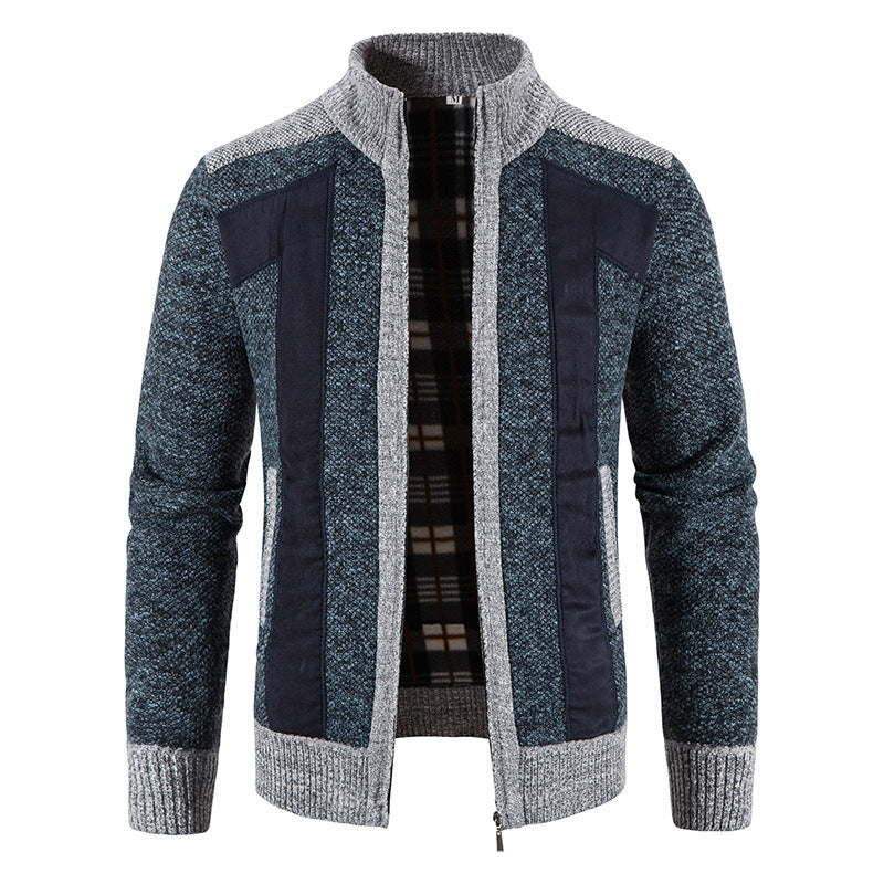 Domenic - Bequeme Herren-Plüschjacke mit Reißverschluss