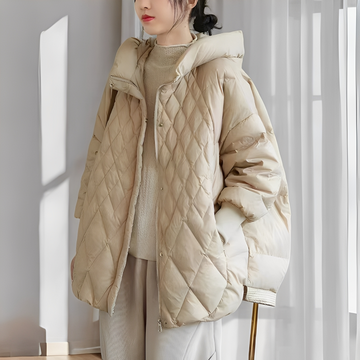 Abigail - Bequemer Wintermantel aus Daunen mit Reißverschluss für Damen