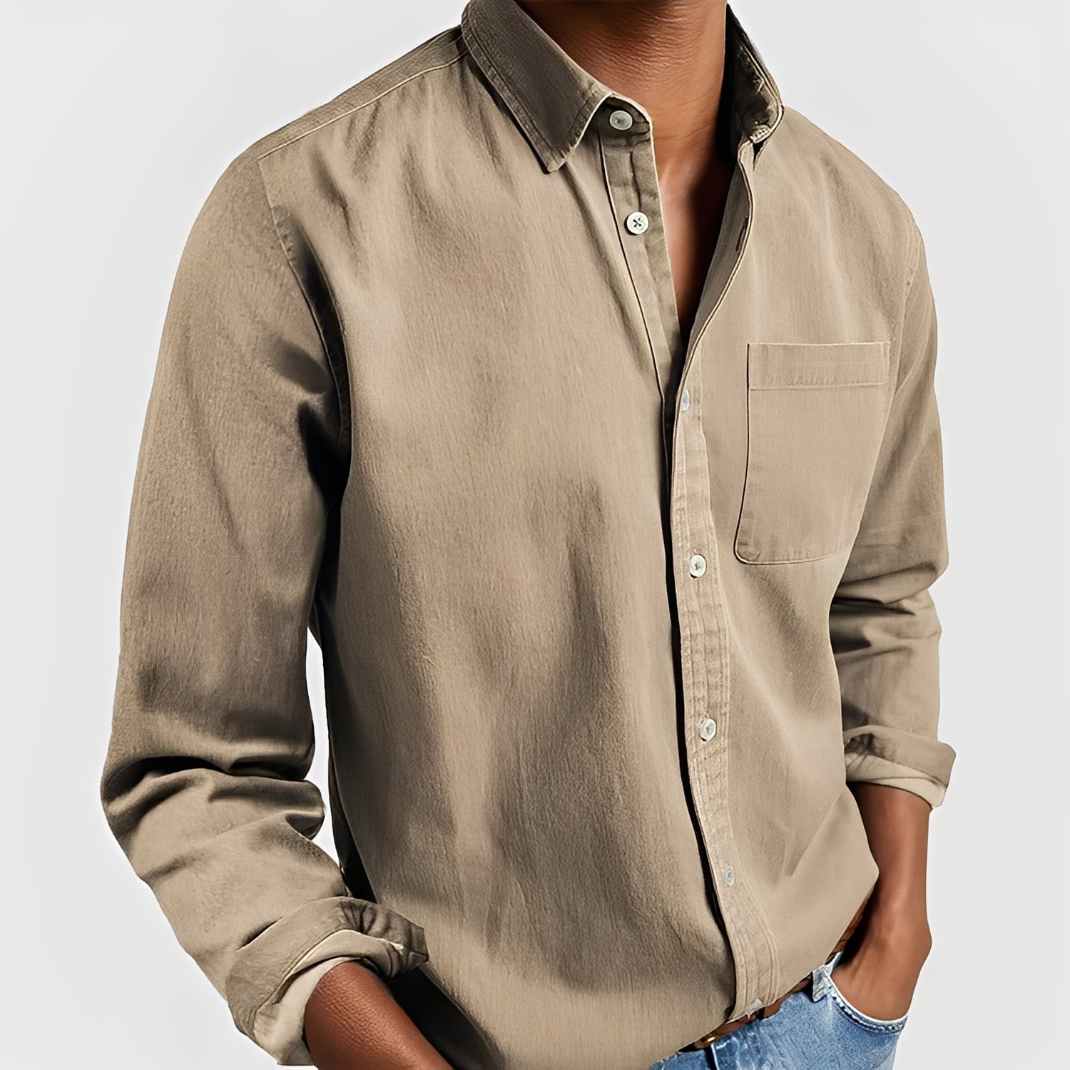 Tanner - Freizeitshirt mit Tasche für Männer