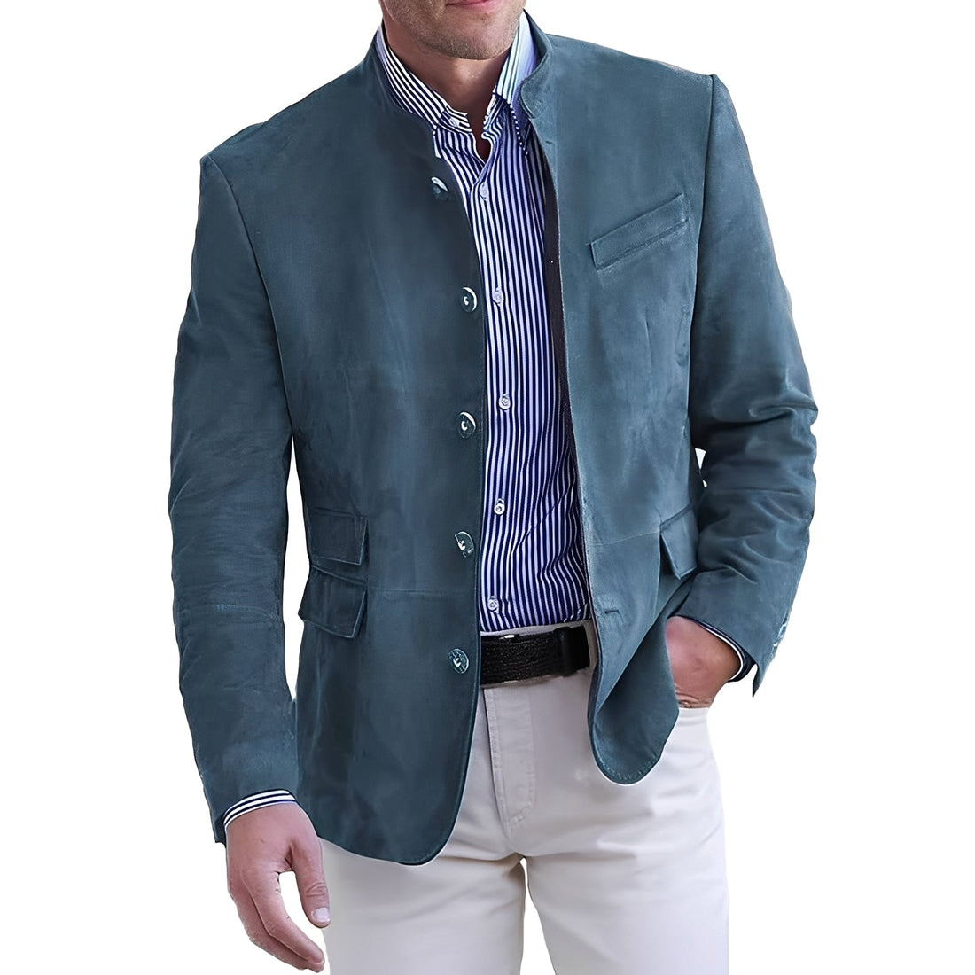 Geoffrey - Legere Button-Down-Jacke für Männer