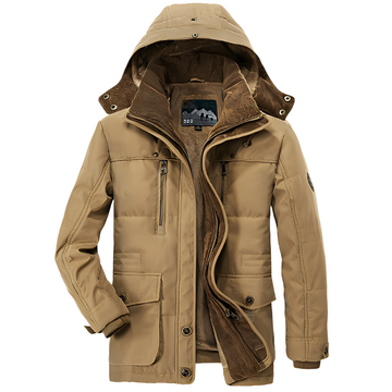 Tyrone - Warme, dicke Herrenjacke mit Kapuze