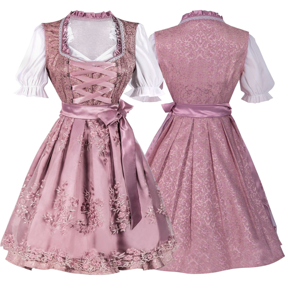 Rachael - Traditionelles Oktoberfest-Dirndlkleid mit Schleife für Frauen