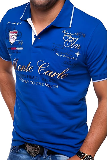 Brent - Lässige Poloshirt mit Muster für Männer