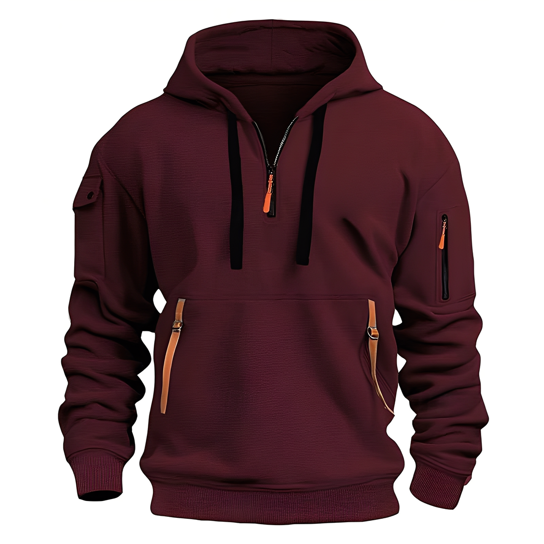 Cornell - Bequemer, lockerer Herren-Hoodie mit Reißverschluss