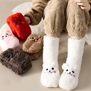 Judith - Stilvolle Winter-Bodysocken aus Samt für Damen