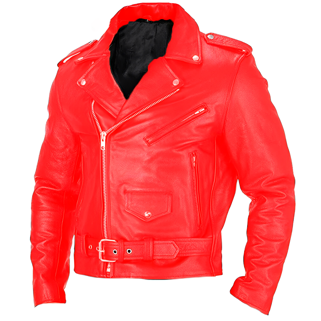 Brandon - Modische Herren-Lederjacke mit vielen Taschen