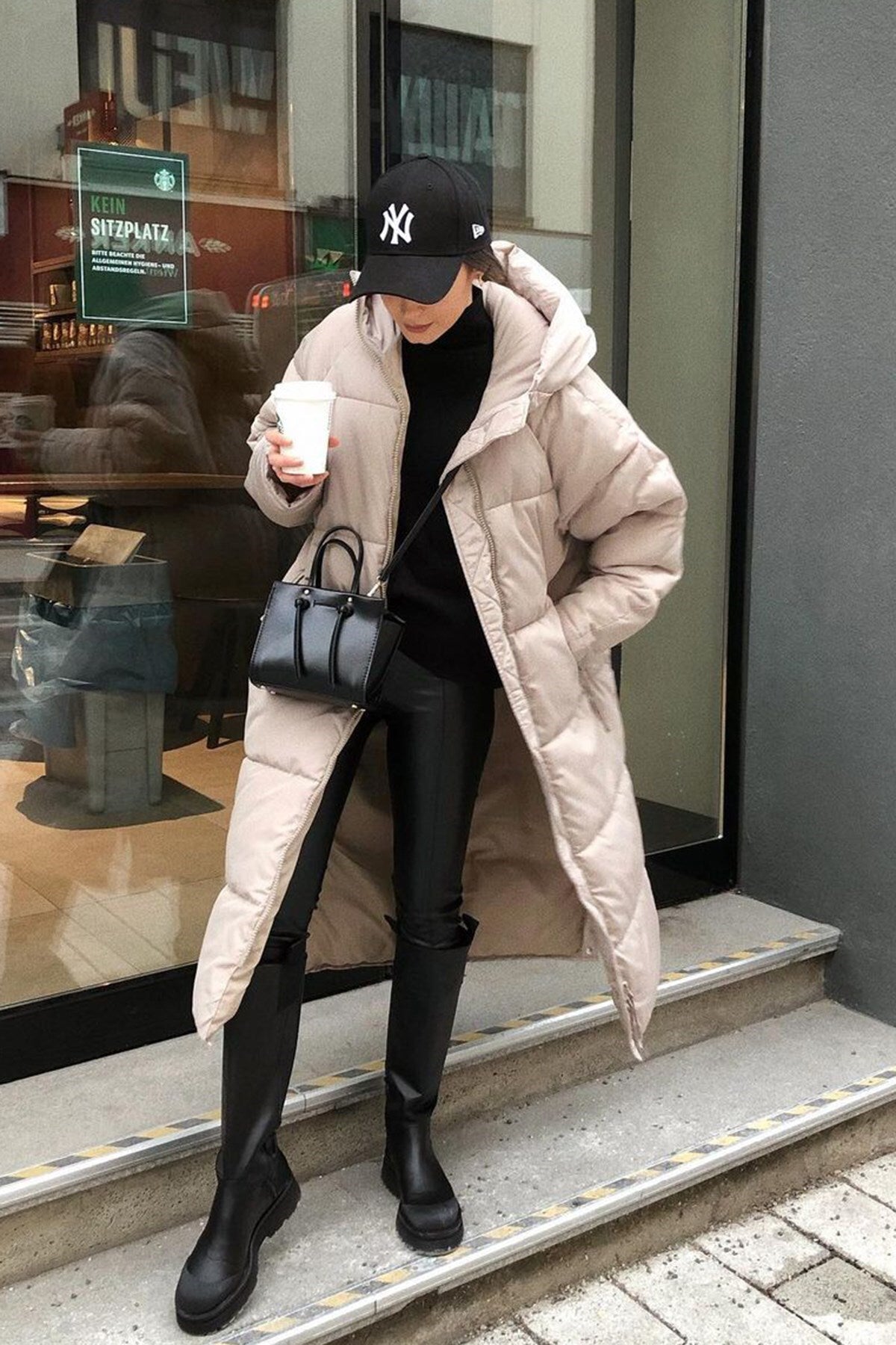 Khloe - Warmer, langer, gefütterter Wintermantel für Damen