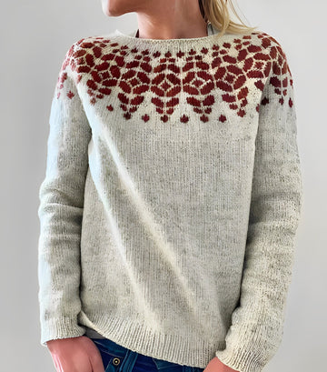 Christiana - Klassischer Damenpullover mit Aufdruck