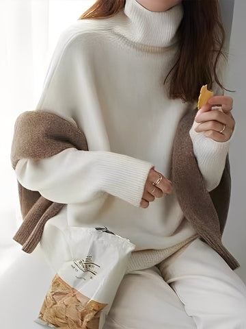 Yvette - Leichter Kaschmir-Rollkragenpullover für Frauen