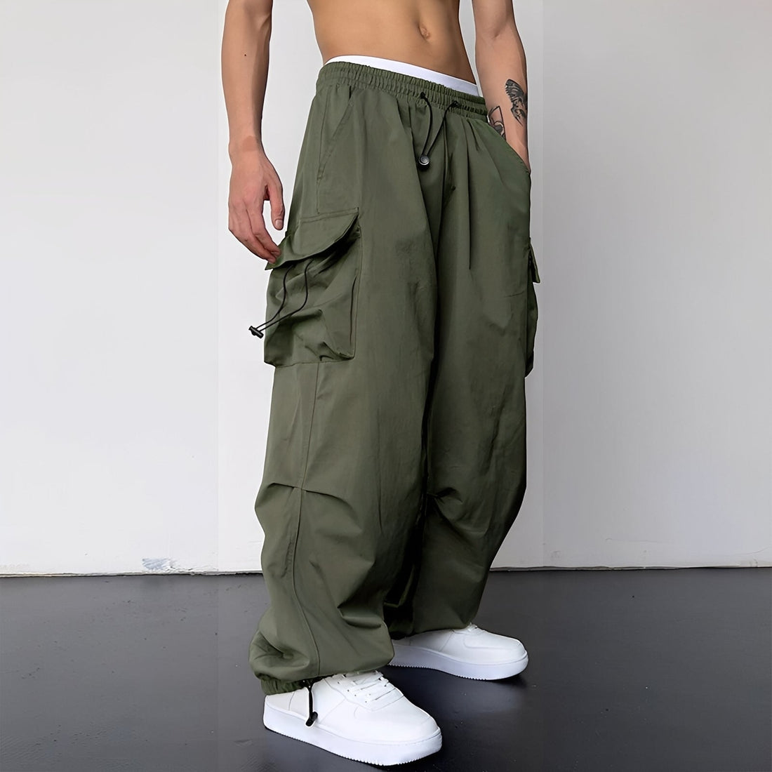 Kaleb - Stylische Baggy-Cargohose für Männer