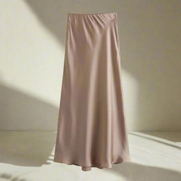Alva - Figurbetonter Satinsrock mit hoher Taille