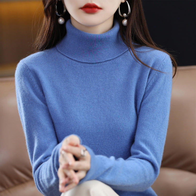 Veronica - Bequemer Rollkragenpullover mit Umlegekragen für Frauen