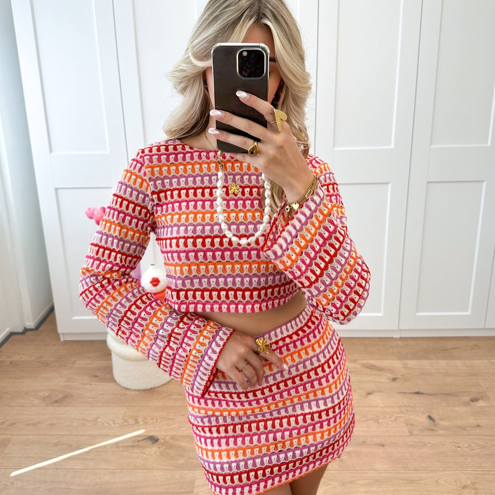 Giada – Ensemble Crop Top und Minirock