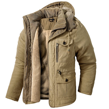 Daren - Warme Männerjacke mit Kapuze
