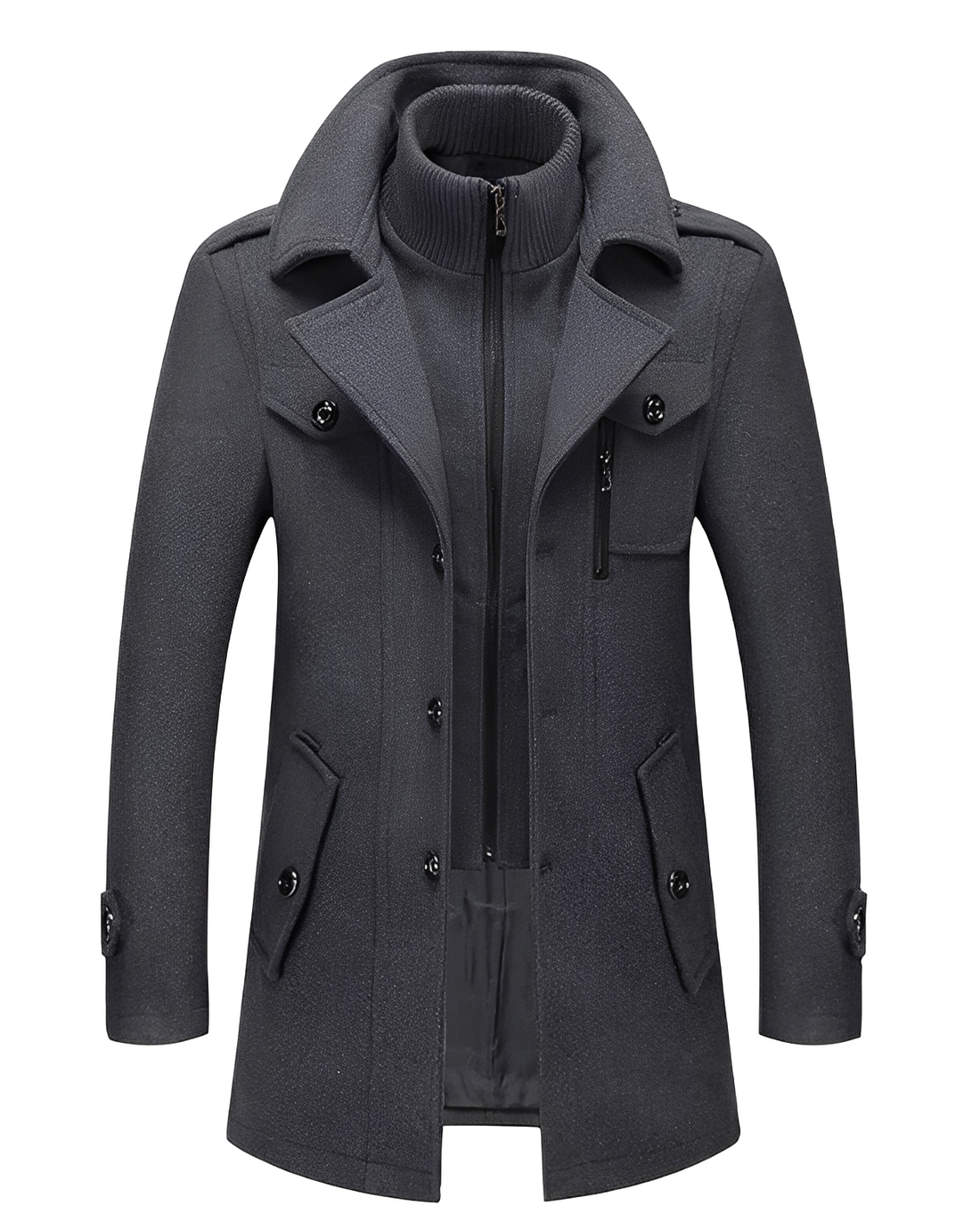 Galen - Schicke Herrenjacke mit zweifachem Kragen