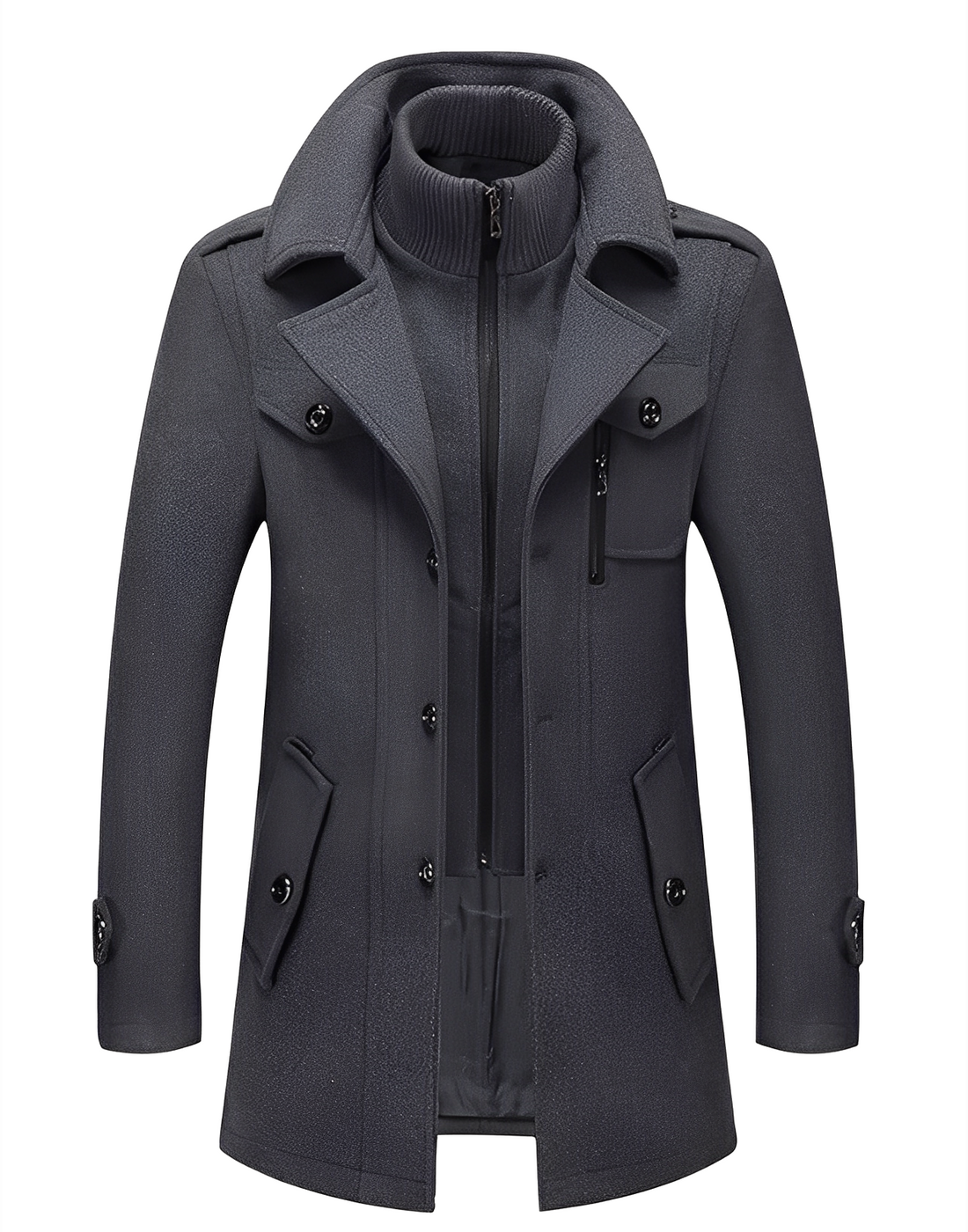 Gareth - Eleganter zweilagiger Trenchcoat für Herren