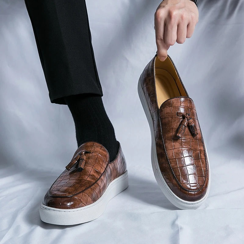 Zyrus - Herren Leder Loafers Elegant Bequem