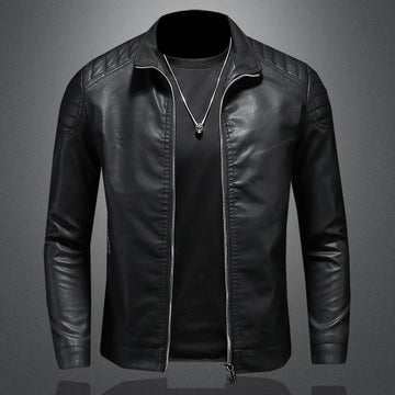 Wendell - Edle, schmal geschnittene Herren-Lederjacke