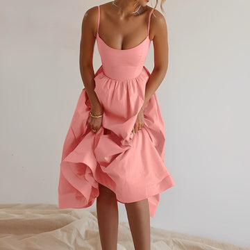 Selena - Locker fallendes Midikleid für Damen für die Arbeit