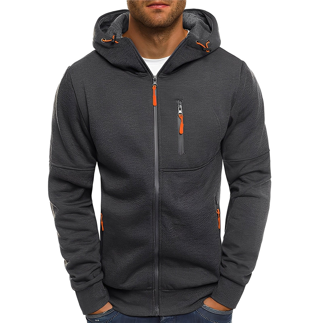 Allen - Moderne Fleecejacke mit Kapuze für Herren