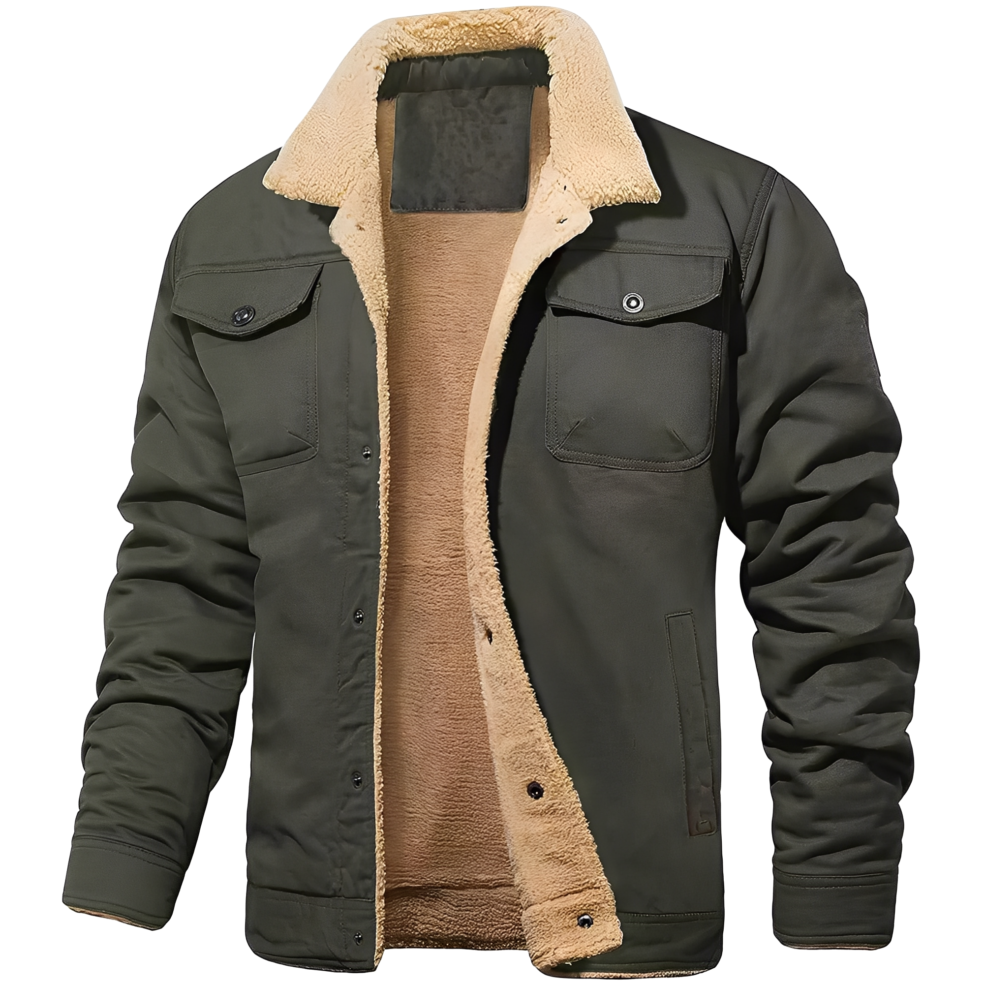 Dillon - Gemütliche Fleece-Twill-Jacke für Herren