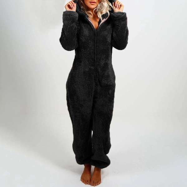 Ingrid - Pyjama-Jumpsuit mit Kapuze