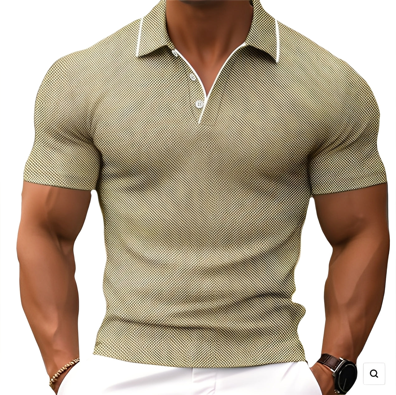 Florence - Lässiges Herren-Poloshirt mit Knöpfen