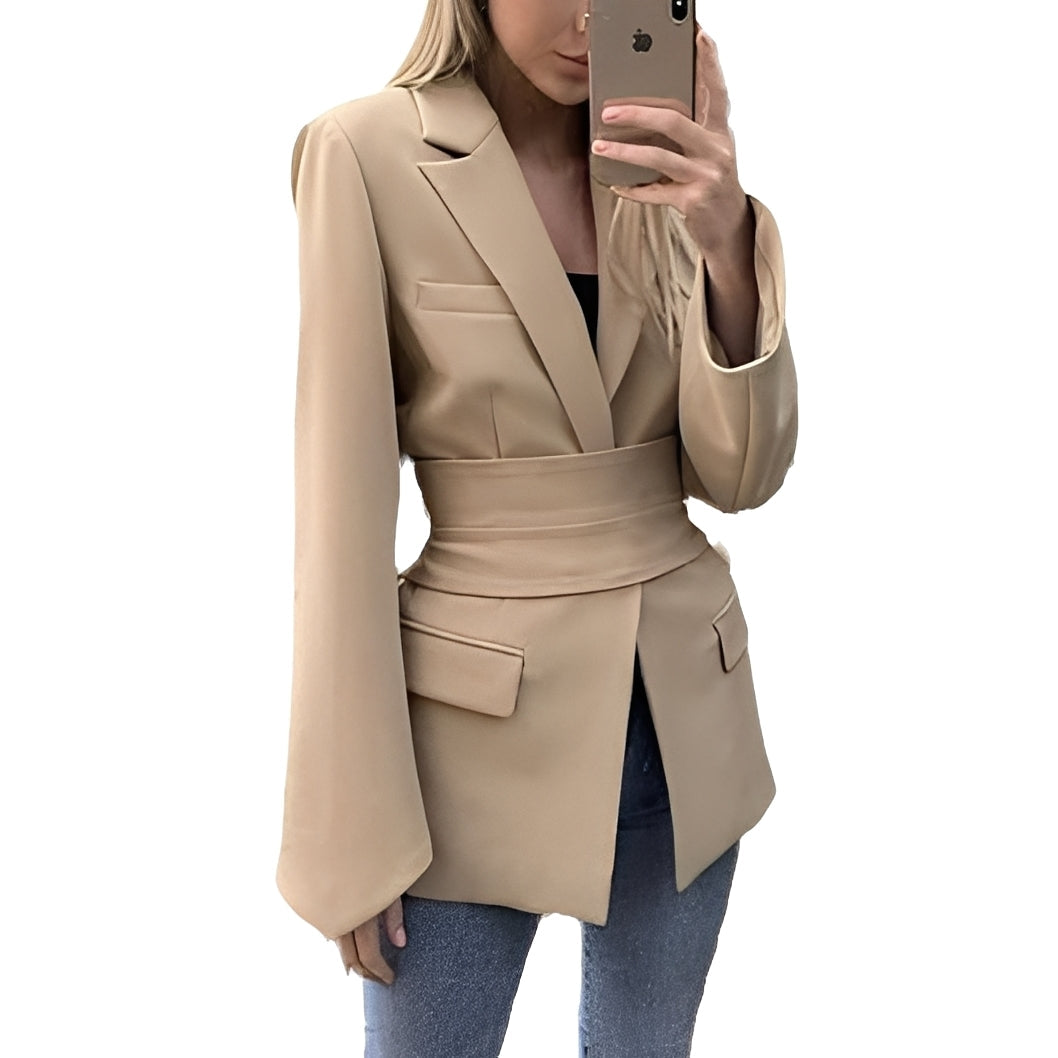Malvina - Damenanzug-Blazer mit Gürtel
