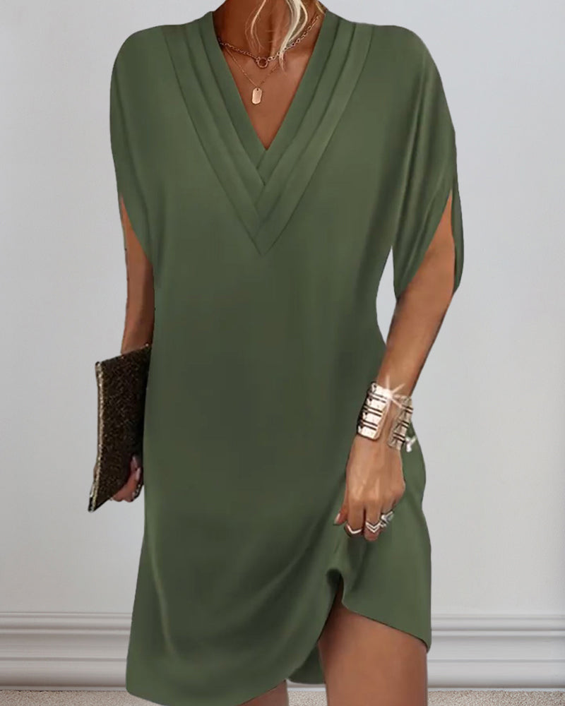 Chana - Stilvolles Kleid mit Schlitzärmeln