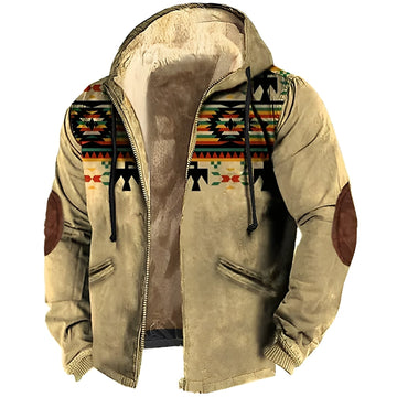 Terrance - Herren-Kapuzenjacke im Tribal-Stil