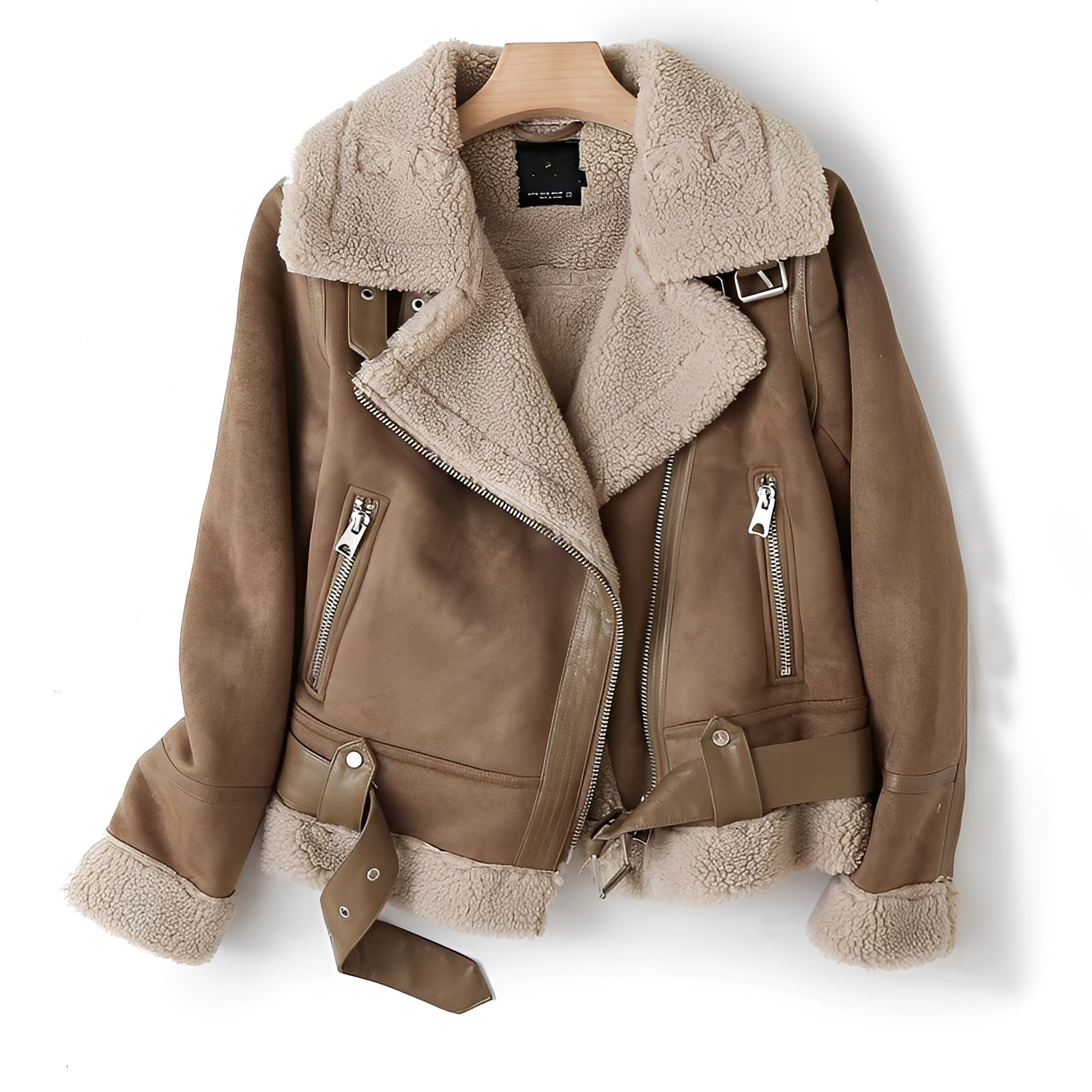 Serrena - Kuschelig warme Lederjacke für Frauen