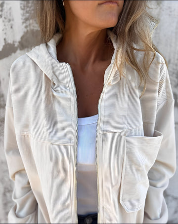 Gillian - Bequeme Cordjacke mit Kapuze für Damen