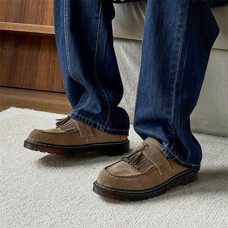 Milton - Herren-Wildleder-Slipper mit Quasten im modernen Look