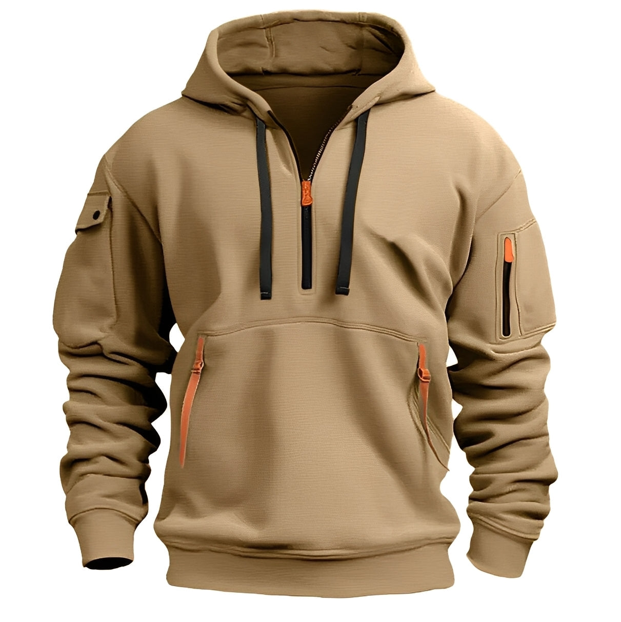 Norton - Modischer Herren-Hoodie mit halbem Reißverschluss
