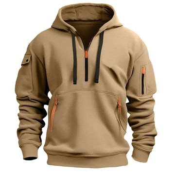Norton - Modischer Herren-Hoodie mit halbem Reißverschluss