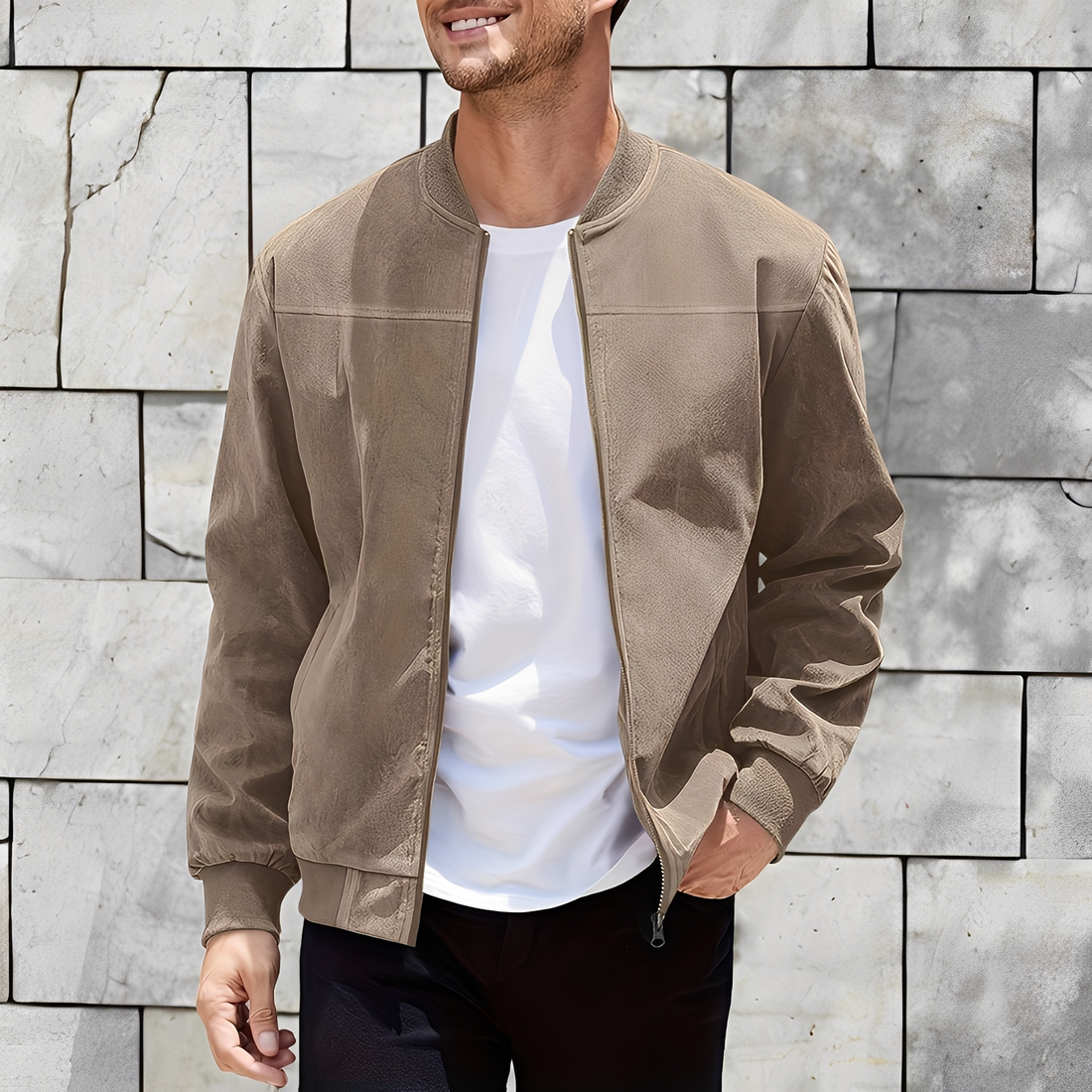 Easton - Klassische, stilvolle Lederjacke für Herren