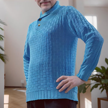 Branson - Bequemer Herrenpullover mit hohem Kragen