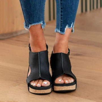 Germana - Ergonomische Damen-Lederpantoletten