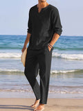 Variant image for Wouter - Comfortabele Heren Broek en Overhemd Set - Stijlvol - Heren-7