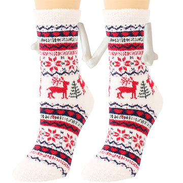 Cailin - Damen Weihnachts-Fleece-Socken mit Eleganz