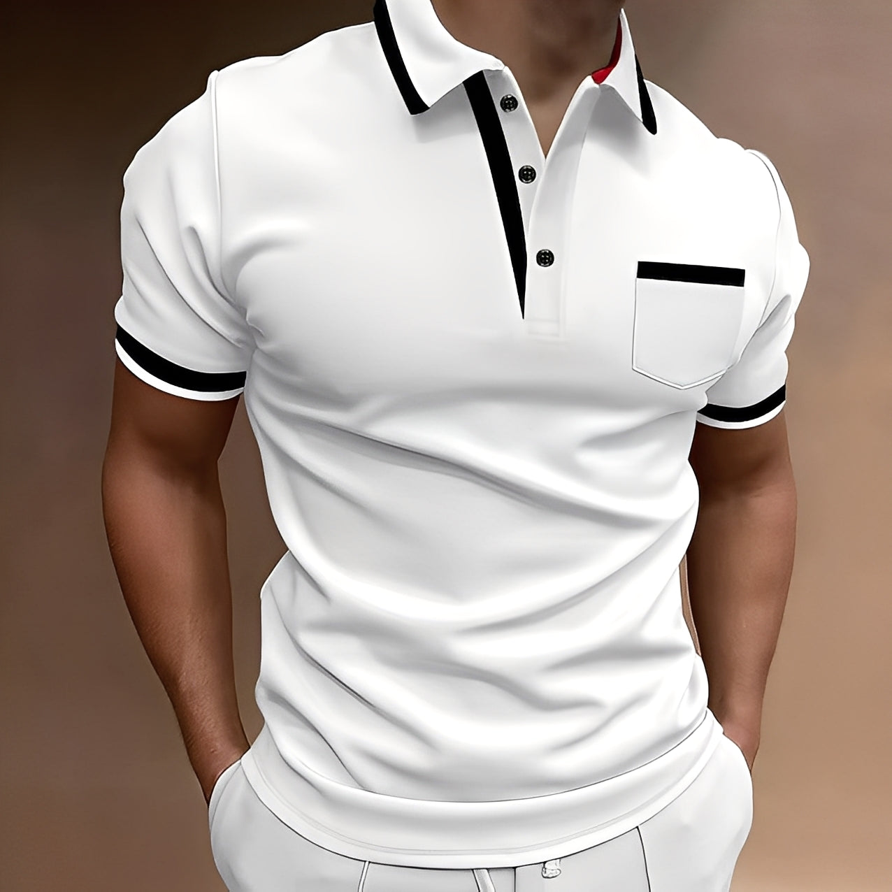 Alijah - Stilvolles, anliegendes Poloshirt für Herren