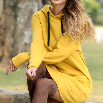 Glenna - Lässiges langes Kapuzenkleid für Damen