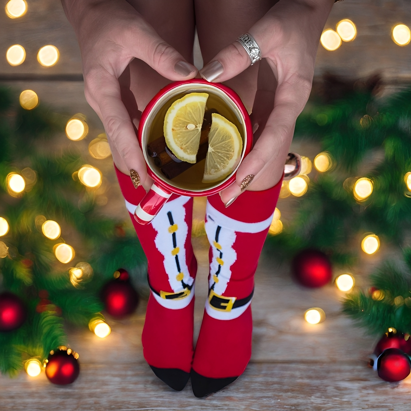 Rowena - Trendige Unisex-Weihnachtssocken
