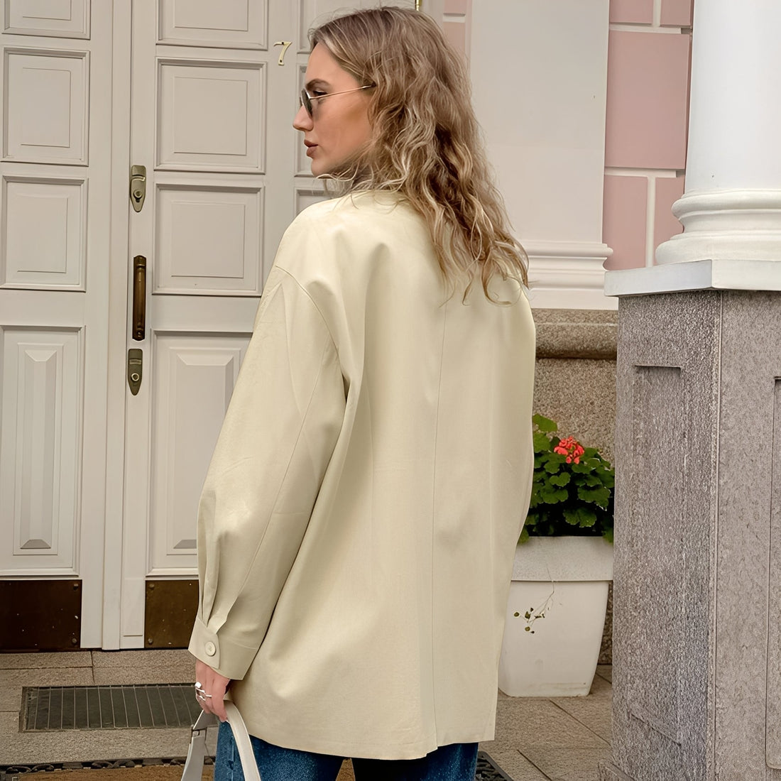 Eireen - Schicke, weit geschnittene Damenjacke mit Polokragen