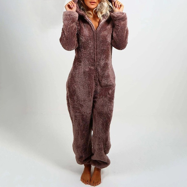 Ingrid - Pyjama-Jumpsuit mit Kapuze