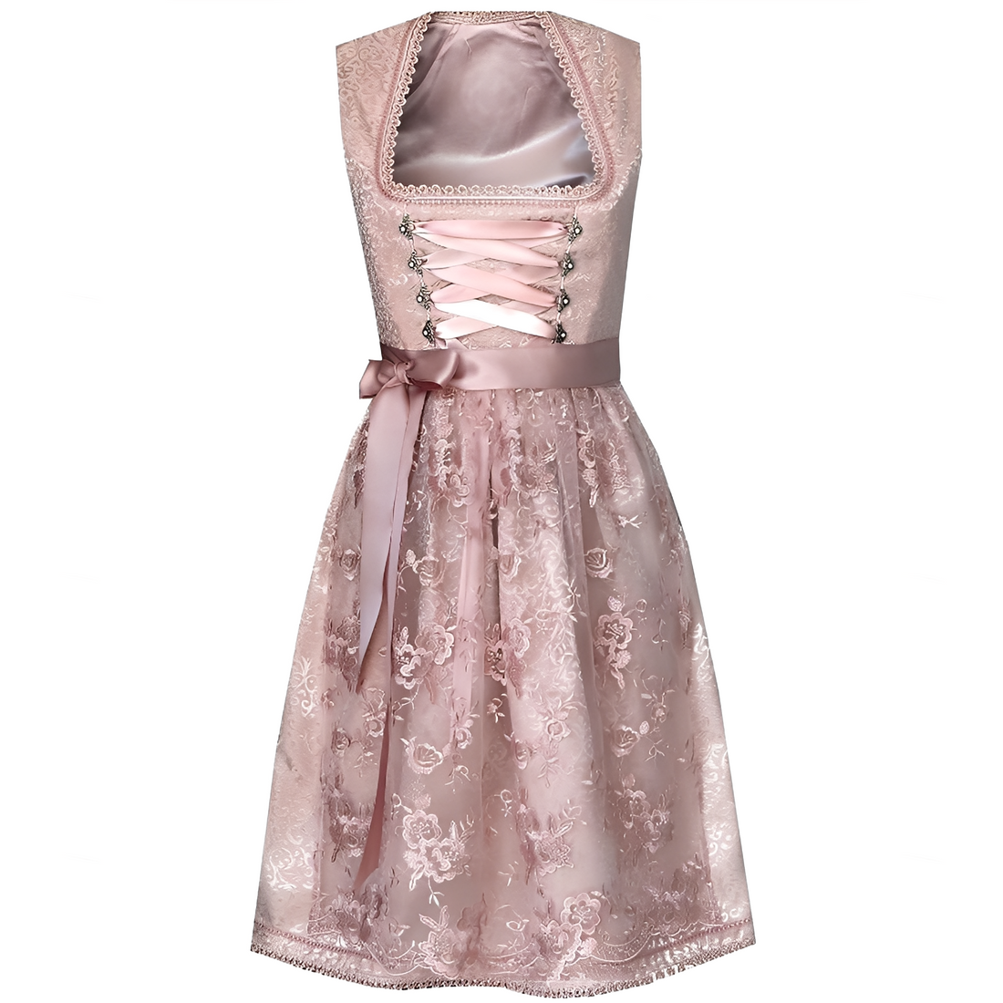 Zella - Oktoberfest-Kleid mit Schnürung und Aufdruck für Frauen